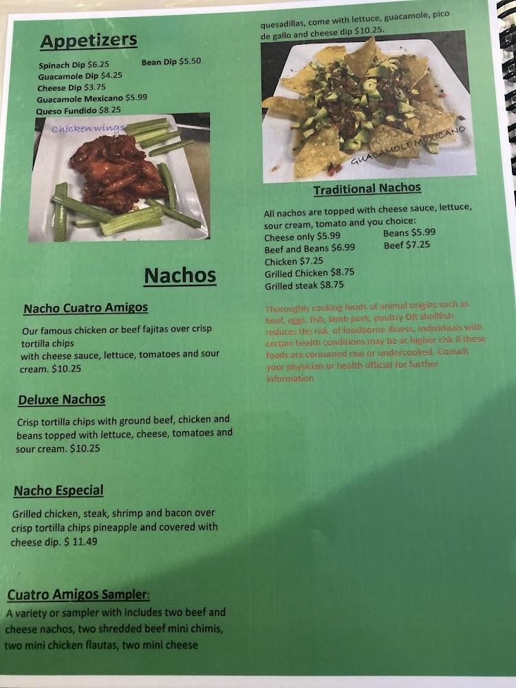 Cuatro Amigos Menu image 4